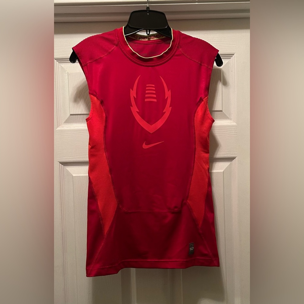 Nike Men's Red Graphic Sleeveless Jersey